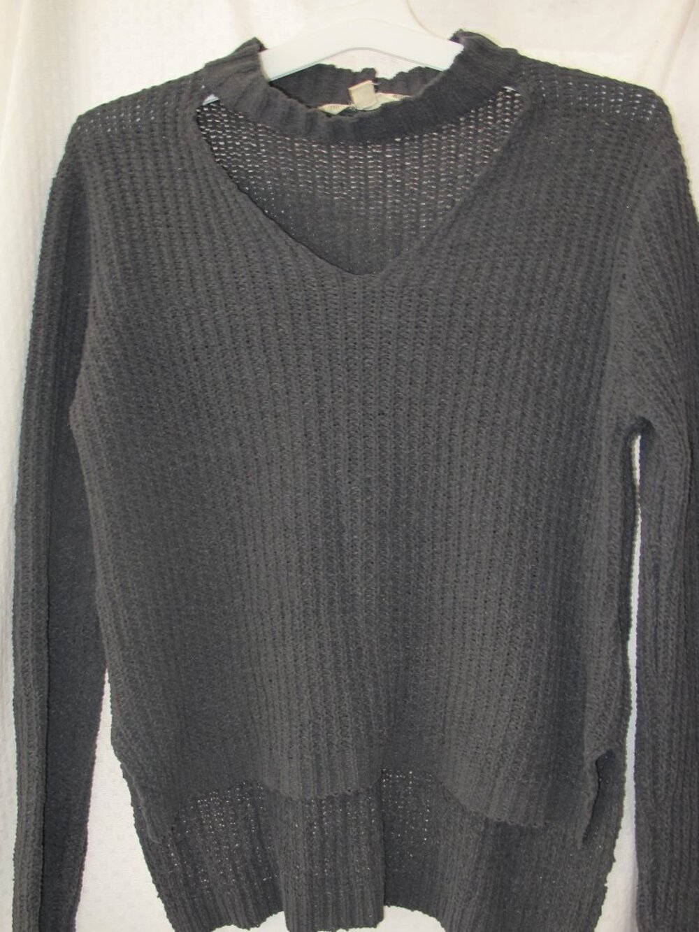 Hippie Laundry Choker Neck High/Low Sweater